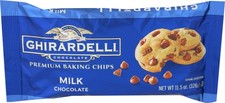 Ghirardelli Milk Chocolate Chips 11.5 oz Pack of 12 