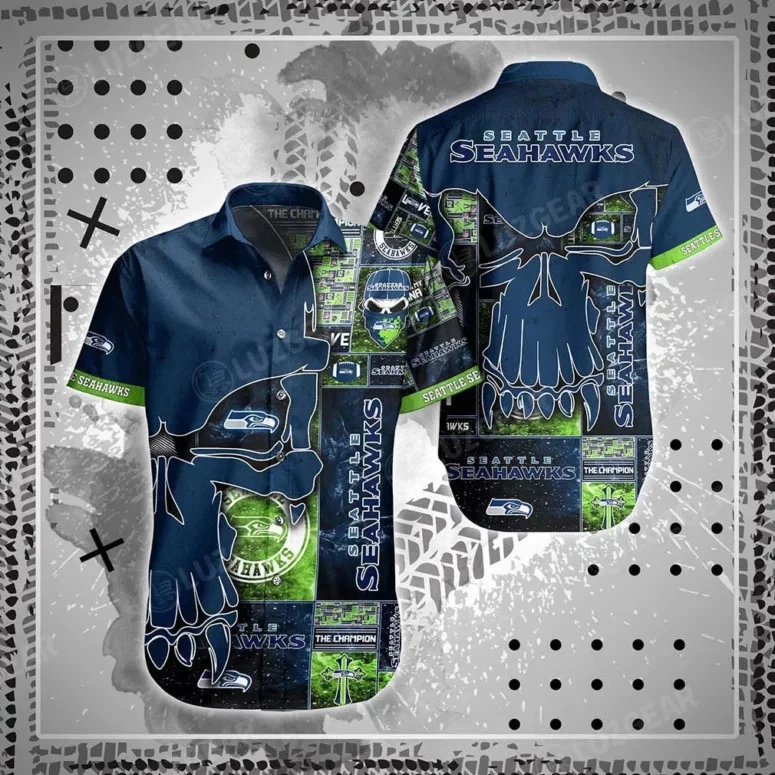 football Seattle Seahawks Champion’s Claw Hawaiian Shirt