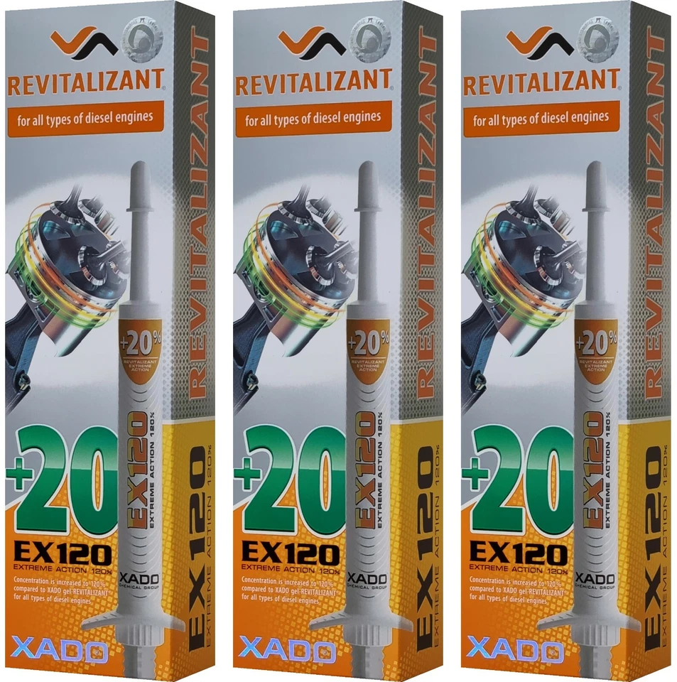 XADO EX120 Diesel Motor Additiv Verschleiß Schutz Reparatur Zylinder Revitalizan