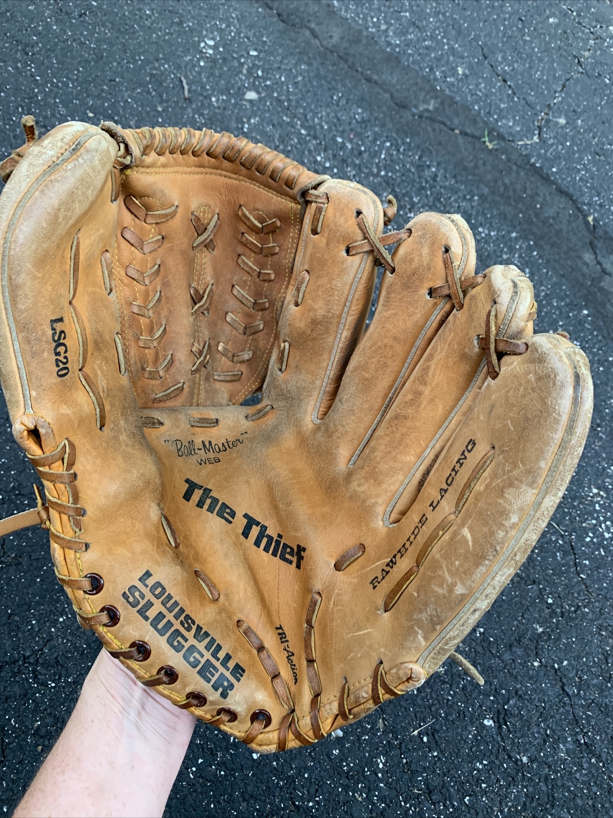 Louisville Slugger LSG20 The Thief 12" Baseball Softball Glove RHT EUC Vintage eBay