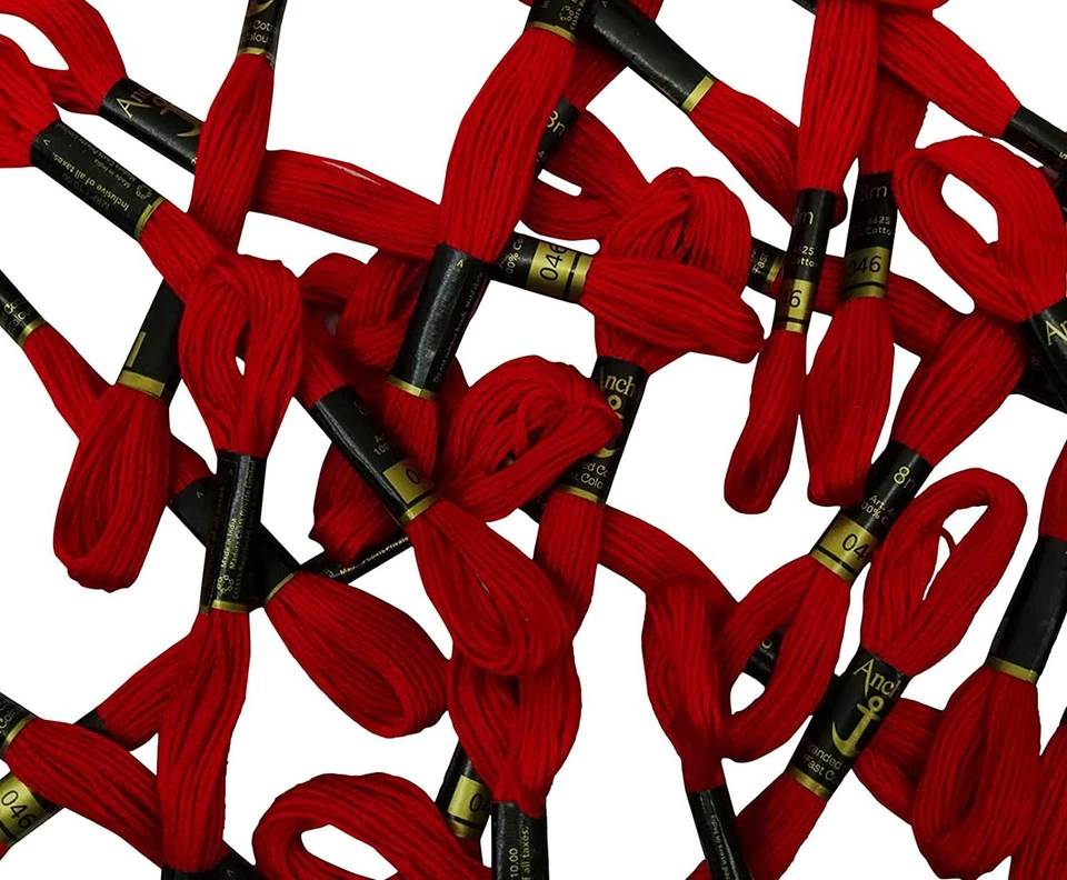 Anchor Threads Cross-Stitch Embroidery Stranded Cotton Craft Sewing Floss Red - Image 4 of 4