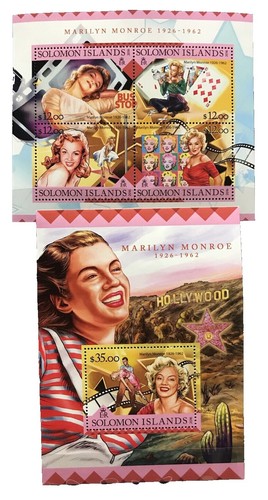 Briefmarken-Block Mosambik 2002 Marilyn Monroe – Postfrisch ** MNH (komplette Ausgabe)