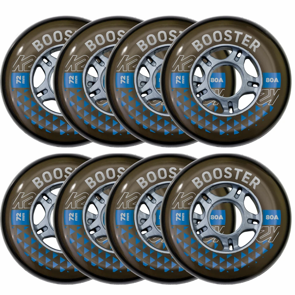 K2 Booster Inline Skates Ersatzrollen Rollen 8er Pack Skate Wheels + Kugellager