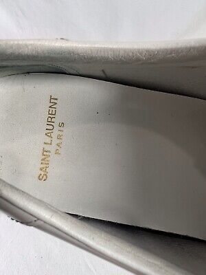 SAINT LAURENT LK427793 Classic Off White Leather Sneakers SAINT LAURENT LK427793 Classic Off White Leather Sneakers