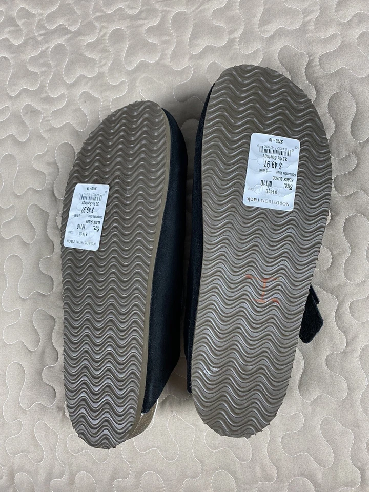 Zuecos sin cordones Eastland 1955 Sherpa forrados de lana negros para hombre talla 11 nuevos Foto 4 de 4