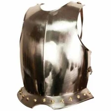 Medieval Steel Cuirass Larp Knight front Breastplate Chest Armor metal jacket