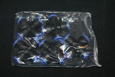 PZA12 Pneumatic Air 4Way Quick Fittings Connector 12mm equal Cross Tube Hose 5pk