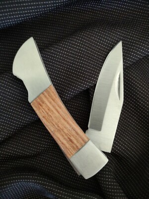 Rite-Edge Wood and Stainless Steel Locking Pocket Knife -Free Same Day Shipping!
