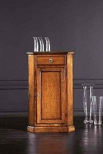 CREDENZA AD ANGOLO IN LEGNO ANGOLIERA ARTE POVERA CANTONALE