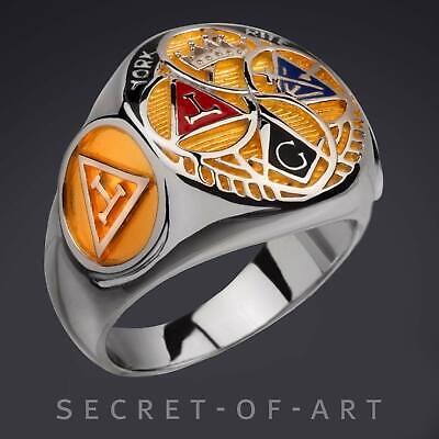 York Rite Ring Masonic Freemason Silver 925 Master Mason York Rite Ring Masonic Freemason Silver 925 Master Mason