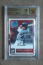 2017 Donruss Optic Rated Rookie Andrew Benintendi Auto BGS 10 Pristine 10 Auto