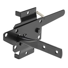 Self-Locking Gate Latch Heavy Duty for Wooden Fence, Post Mount Automatic