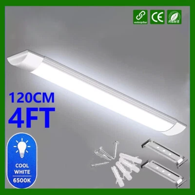 CISIVIS 120cm 40W LED Röhren Feuchtraumleuchte Werkstatt Deckenleuchte Lamp Garage Lampe