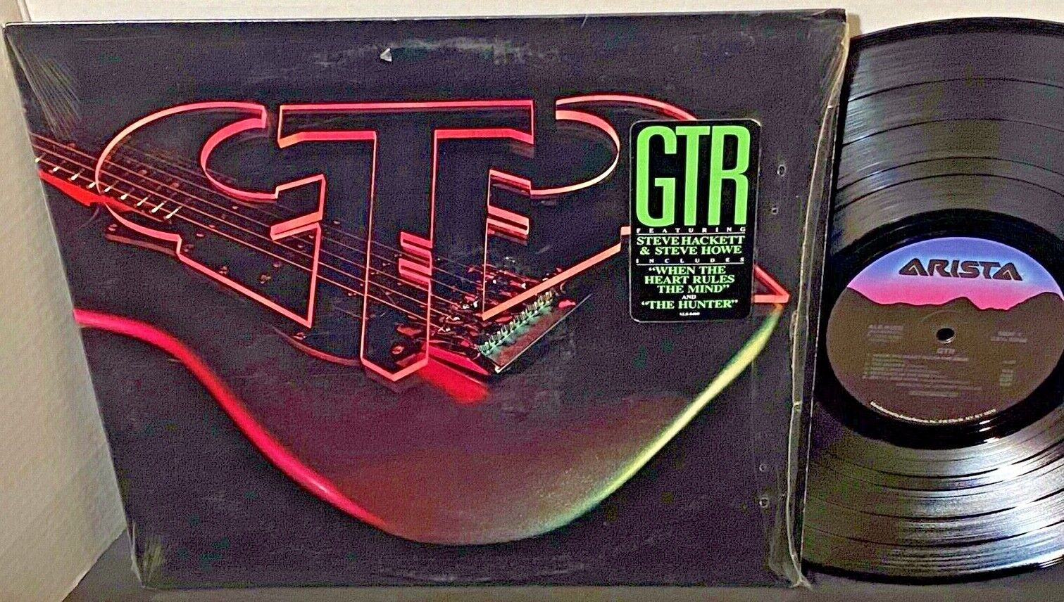 GTR Debut LP 1986 ARISTA Hard Rock LP SHRINK HYPE OG Inner Sleeve YES GENESIS 