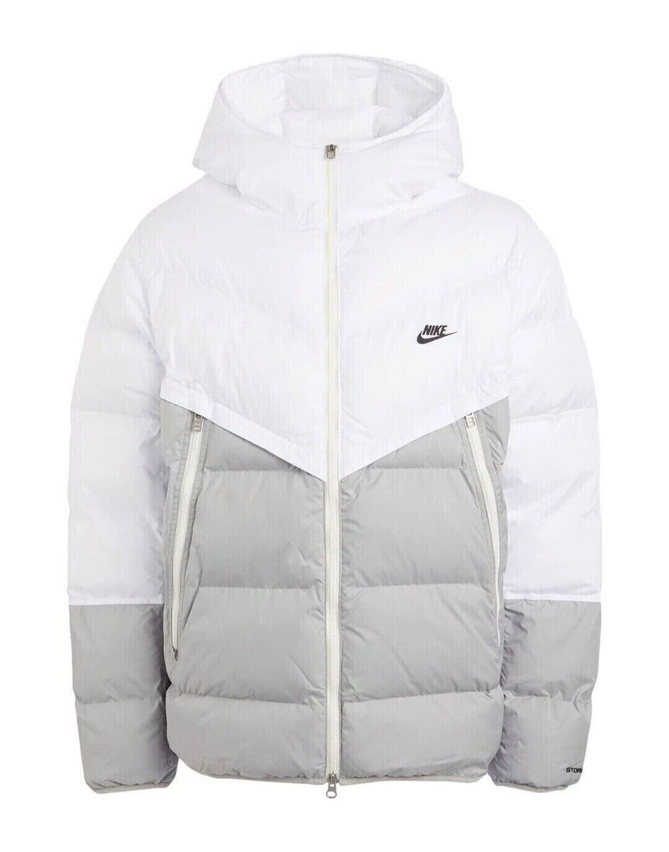 Nike White Coat Storm Fit Windrunner Hooded Insulated Jacket Nike White Coat Storm Fit Windrunner Hooded Insulated Jacket
