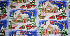 Hand Made Santa's Workshop Table Runner 8x42"