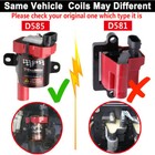 8 D585 Ignition Coil +Spark Plug Wire Packs For Chevrolet Silverado ...