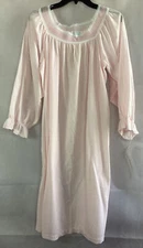 Vintage 60s Damea Guilford Mill Nightgown Pink Waltz Gown Size L Union Label New
