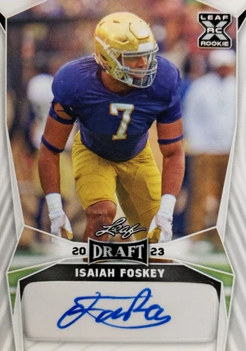 2023 Leaf Draft Isaiah Foskey #BA-IF1