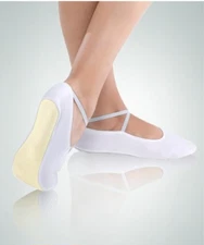 NEW Angelo Luzio Dance Gymnastics Shoe Suede Sole White Size 2 Style 611C