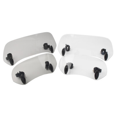 #ad Adjustable Clip On Windshield Extension Spoiler Wind Deflector For Motorcycle $22.00