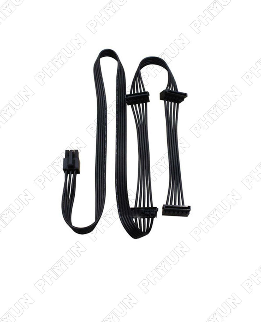 2× PCIE 6 Pin 1 to 4 SATA Power Supply Cable for CORSAIR RM1000 RM850