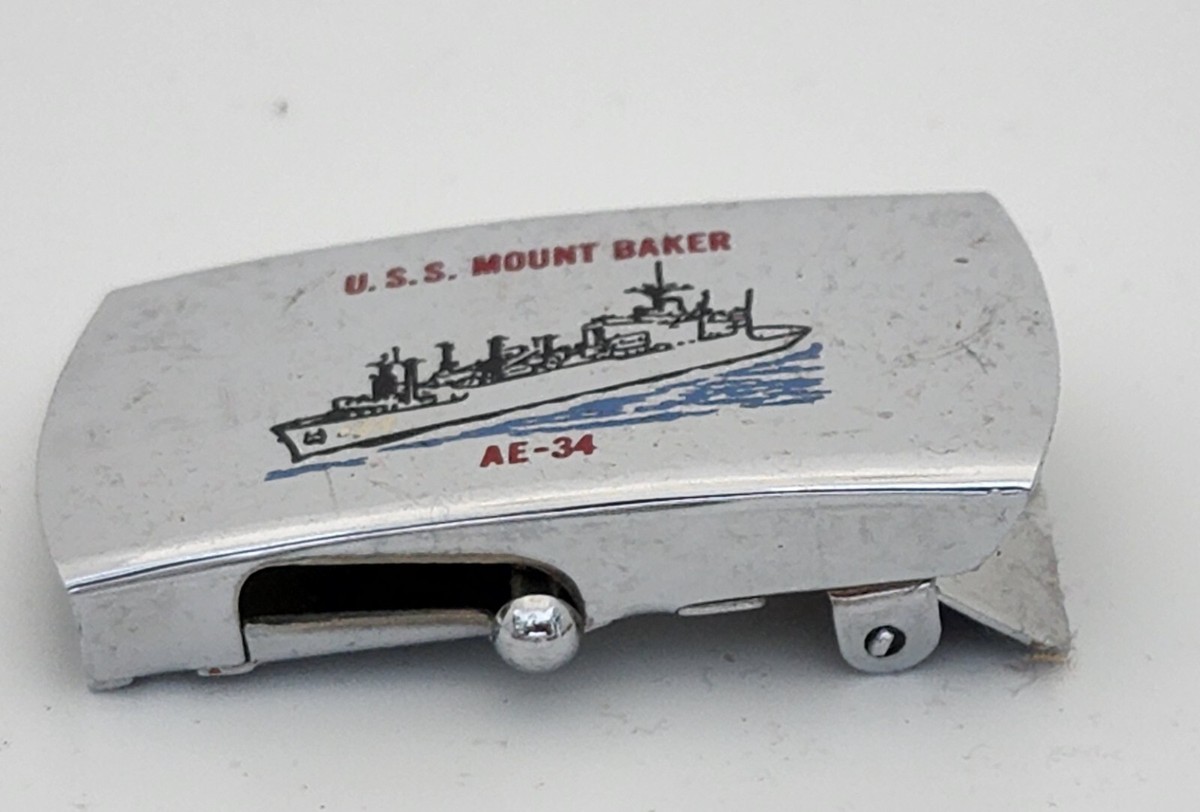 Belt Buckle MOUNT BAKER AE-34 METAL USED