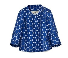 Marni For H&m Retro 50's Jackie O Blue Polka Dot Jacket Uk 12 Us 8 Medium Bnwt