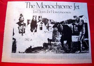 Monochrome Set Ten Don'ts For Honeymooners Vintage ORIG'81 Press/Mag AD 6''x 4.5''