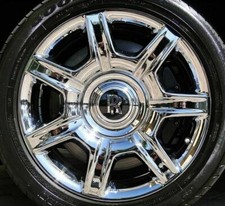 Factory Rolls Royce Wheels Tires New Chrome Set 4 Genuine OEM Ghost Dawn Wraith