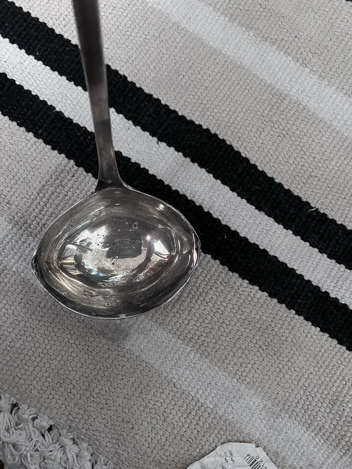 Vintage Gerity Georgian Punch Double Lipped Bowl Soup Ladle Stamped G48 12 5/8”