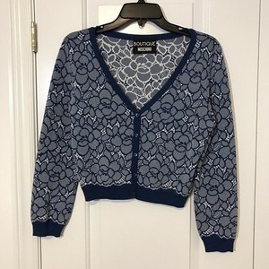 floral print cropped cardigan