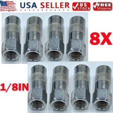 Heavy Duty 1/8 In. Npt Grease Gun Coupler Flat Nozzle (8-pack) US