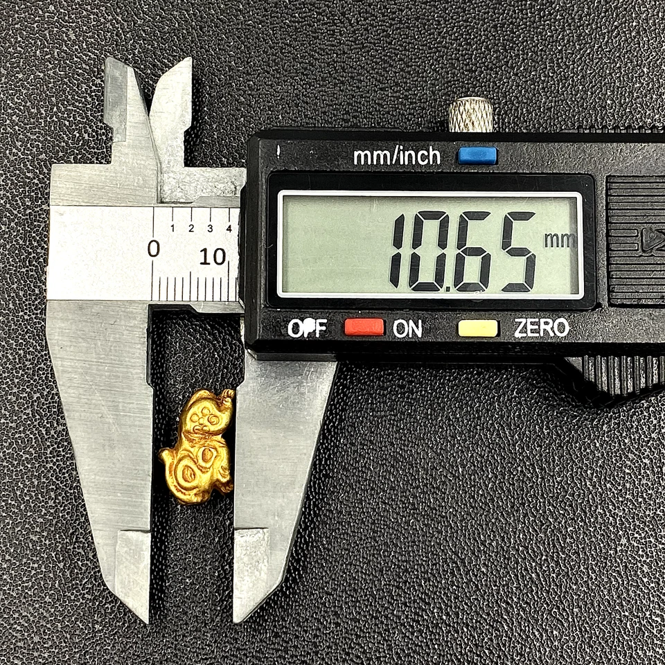 Figuras de elefante animales cuentas de oro de colección cuentas del período Pyu sudeste asiático Foto 4 de 4