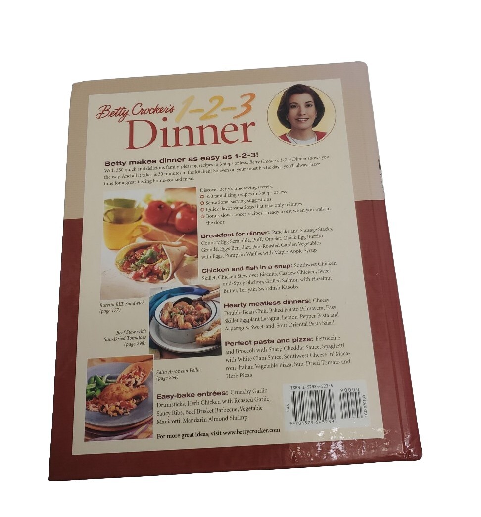 Betty Crocker's 1-2-3 Dinner 350 Quick and Delicious Supper Solutions by  Betty