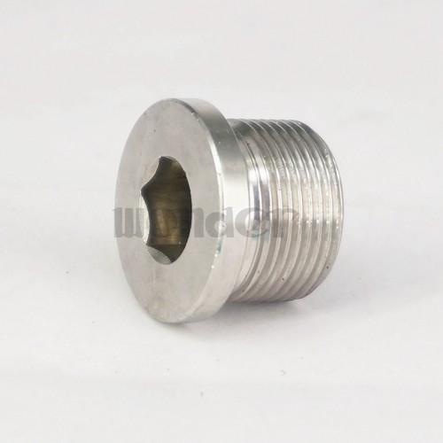M24x1.5mm Male SS304 Countersunk End Plug With Flange Internal Hex Head ...