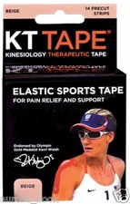 Kinesiology Therapeutic KT Tape Elastic Sports Tape 14 Count - Beige WA56029
