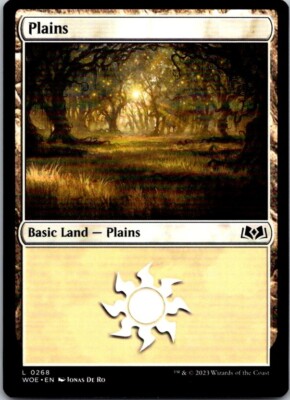 Magic the Gathering Plains #268 Wilds of Eldraine MTG Free Shipping!