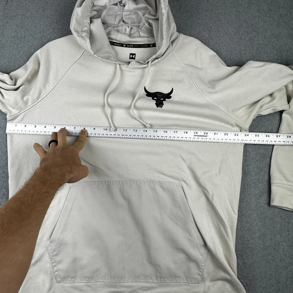 Under Armour Project Rock Hoodie Mens Large Blood Sweat Respect Snake Graphic - Image 3 of 4