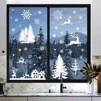 Weihnachtsdeko Fenster, Fensterbilder Weihnachten Selbstklebend Pvc Schneeflocke