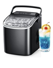 Simzlife ZX-IM-06D-WM-HM 26 lbs/24H Countertop Ice Maker Machine, 9 Ready 6 Mins