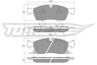 Tomex Brakes TX 19-28 Bremsbelagsatz, Scheibenbremse FüR MERCEDES-BENZ