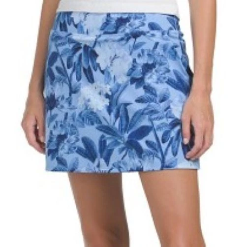 NWT TOMMY BAHAMA Blue Navy Floral Golf Tennis Pickleball Knit Skort S M L & XL