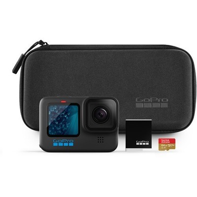 GoPro HERO 11 Spezial-Bundle: Kamera, Akku, SD-Karte, Tasche   Generalüberholt