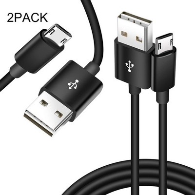 FLEAVER 2PACK Micro USB Data Sync Charge Cable Reversible for Android 3ft