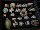 Bundle Of Vintage & Sterling Silver Rings