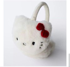 Hello Kitty Ear Muffs Hello Kitty Faux Fur 14 New Used Sanrio Soft Accessory