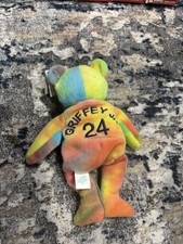 Bamm Beanos Ken Griffey Jr 1998 Salvino Tie Die Plush Bear Vintage