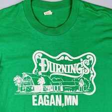 Vintage 80s Durning’s Eagan MN T Shirt Screen Stars USA Made Single Stitch XL