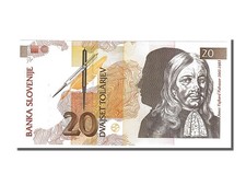 Geldschein, Slowenien, 20 Tolarjev, 1992, 1992-01-15, UNZ